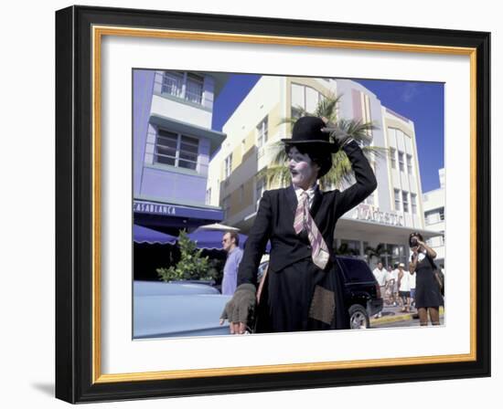 Art Deco Weekend on Ocean Drive, South Beach, Miami, Florida, USA-Robin Hill-Framed Photographic Print