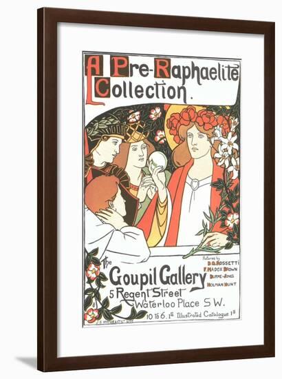 Art Exhibition Poster, London-null-Framed Art Print