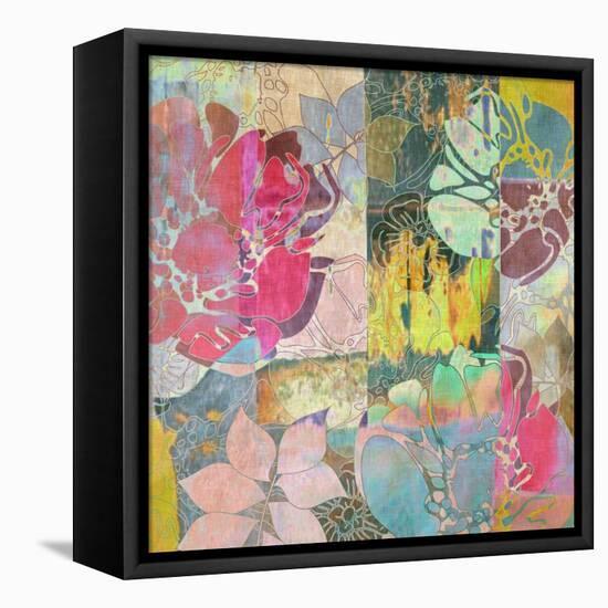 Art Floral Grunge Background Pattern-Irina QQQ-Framed Stretched Canvas