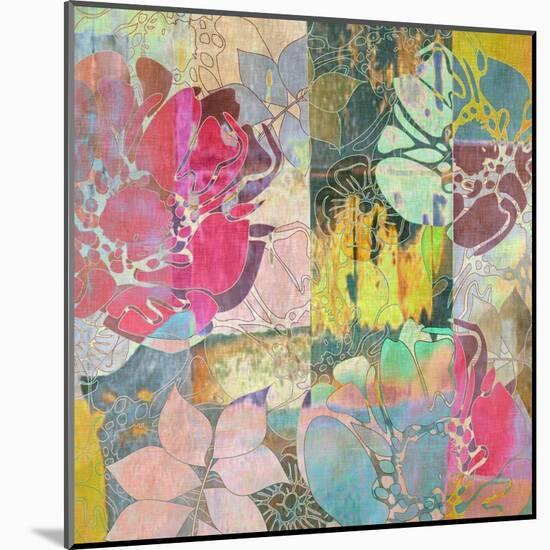 Art Floral Grunge Background Pattern-Irina QQQ-Mounted Art Print