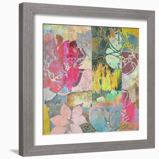 Art Floral Grunge Background Pattern-Irina QQQ-Framed Art Print