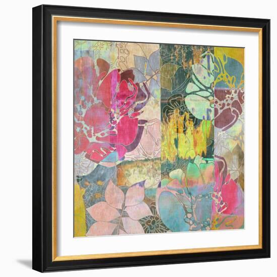 Art Floral Grunge Background Pattern-Irina QQQ-Framed Art Print