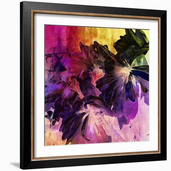 Art Floral Vintage Background with Asters-Irina QQQ-Framed Art Print