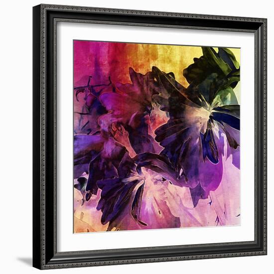 Art Floral Vintage Background with Asters-Irina QQQ-Framed Art Print