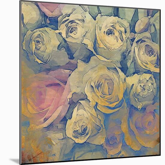 Art Floral Vintage Colorful Background. To See Similar, Please Visit My Portfolio-Irina QQQ-Mounted Art Print