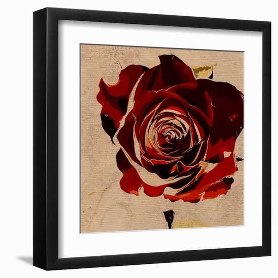 Art Floral Vintage Colorful Background. To See Similar, Please Visit My Portfolio-Irina QQQ-Framed Art Print