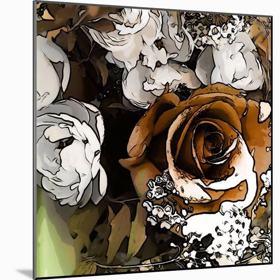 Art Floral Vintage Colorful Background. To See Similar, Please Visit My Portfolio-Irina QQQ-Mounted Art Print