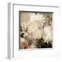 Art Floral Vintage Light Sepia Blurred Background with White Asters and Roses-Irina QQQ-Framed Art Print