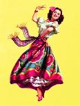 Ole! Dancing Pin-Up c1940s-Art Frahm-Art Print