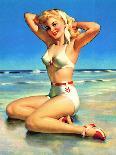 Good Pickin's Pin-Up c1940s-Art Frahm-Framed Stretched Canvas