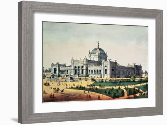 Art Gallery, Grand United States Centennial Exhibition, Fairmount Park, Philadelphia-American School-Framed Giclee Print