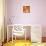 Art Grunge Floral Vintage Background in Orange and Light Pink-Irina QQQ-Art Print displayed on a wall