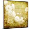 Art Grunge Floral Vintage Background Texture-Irina QQQ-Mounted Art Print