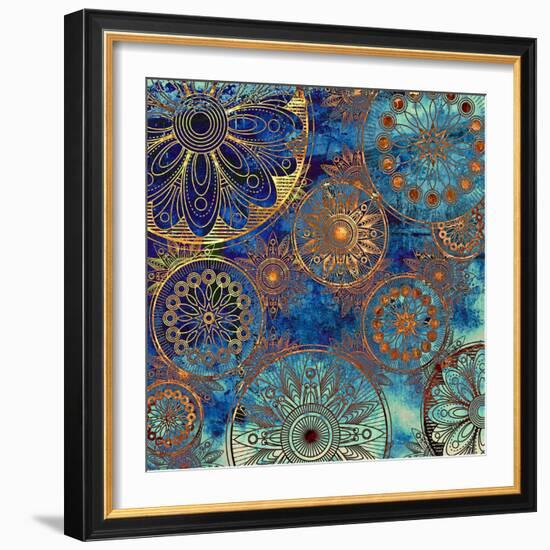 Art Grunge Pattern. To See Similar, Please Visit My Portfolio-Irina QQQ-Framed Art Print