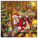 Santa-Art House Design-Framed Giclee Print