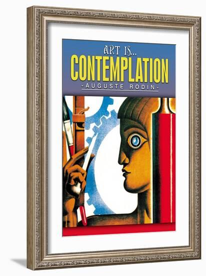 Art is Contemplation-null-Framed Art Print