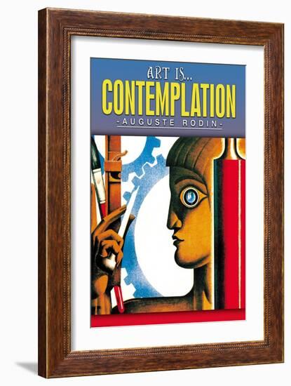 Art is Contemplation-null-Framed Art Print