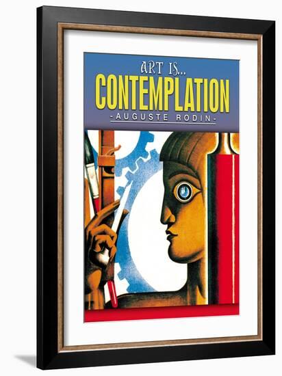 Art is Contemplation-null-Framed Art Print