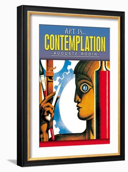 Art is Contemplation-null-Framed Art Print