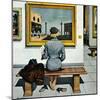 "Art Lover", March 3, 1956-Stevan Dohanos-Mounted Giclee Print