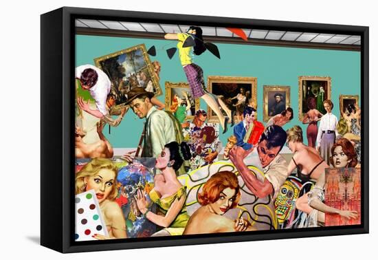 Art Lovers-Barry Kite-Framed Stretched Canvas