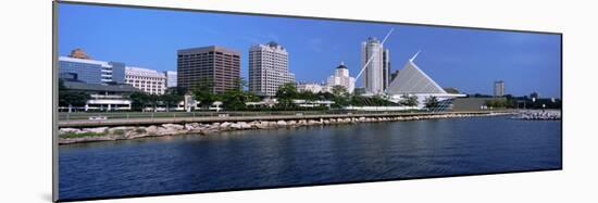 Art Museum at the Waterfront, Milwaukee Art Museum, Lake Michigan, Milwaukee, Wisconsin, USA-null-Mounted Photographic Print