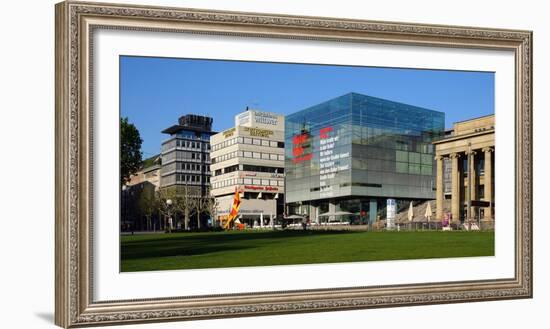 Art Museum on Palace Square in Stuttgart, Baden-Wurttemberg, Germany, Europe-Hans-Peter Merten-Framed Photographic Print