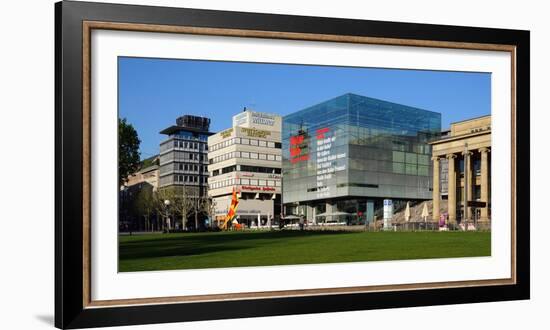 Art Museum on Palace Square in Stuttgart, Baden-Wurttemberg, Germany, Europe-Hans-Peter Merten-Framed Photographic Print