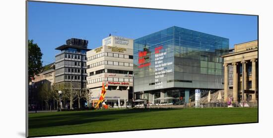 Art Museum on Palace Square in Stuttgart, Baden-Wurttemberg, Germany, Europe-Hans-Peter Merten-Mounted Photographic Print