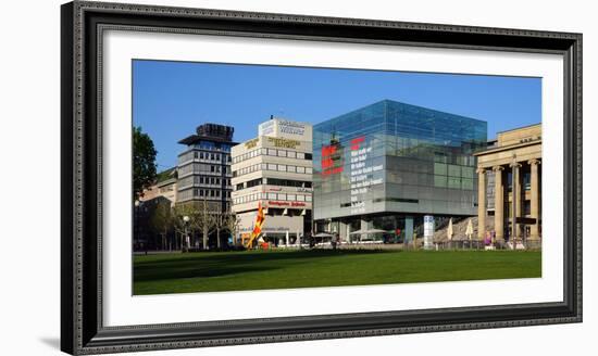 Art Museum on Palace Square in Stuttgart, Baden-Wurttemberg, Germany, Europe-Hans-Peter Merten-Framed Photographic Print