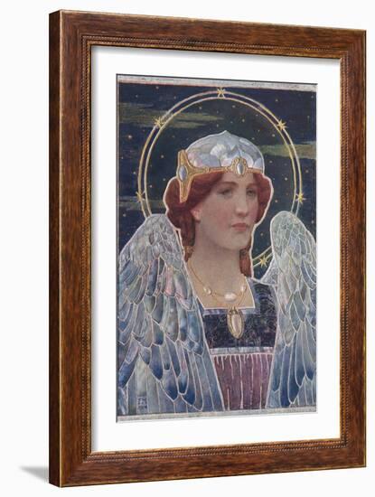 Art Nouveau Angel-null-Framed Art Print