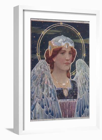 Art Nouveau Angel-null-Framed Art Print