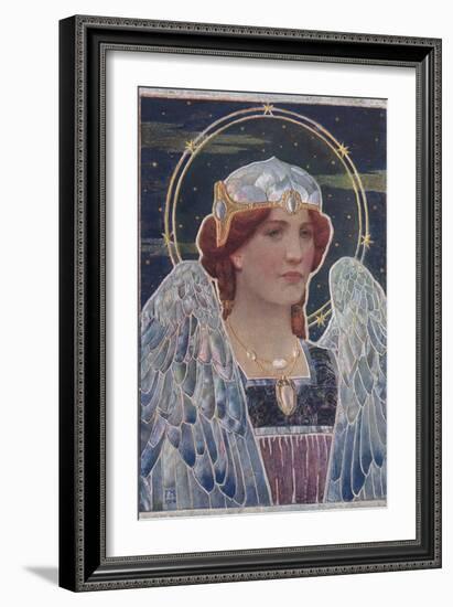 Art Nouveau Angel-null-Framed Art Print