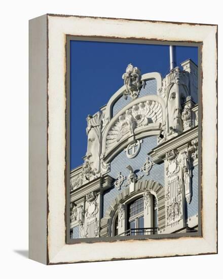 Art Nouveau Architecture, 10B Elizabetes Iela, Designed by Mikhail Eisenstein, Riga, Latvia-Gary Cook-Framed Premier Image Canvas