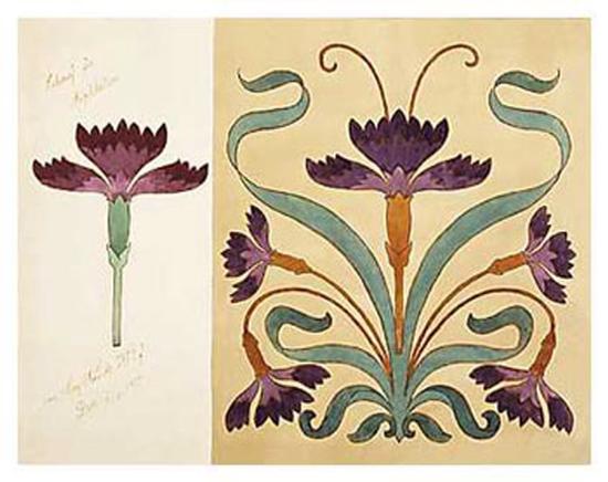 art nouveau designs art print by art com