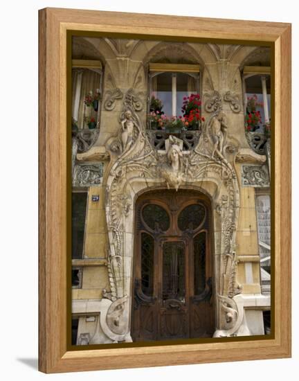 Art Nouveau Doorway, Avenue Rapp, Paris, France-Neil Farrin-Framed Premier Image Canvas