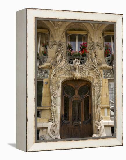 Art Nouveau Doorway, Avenue Rapp, Paris, France-Neil Farrin-Framed Premier Image Canvas