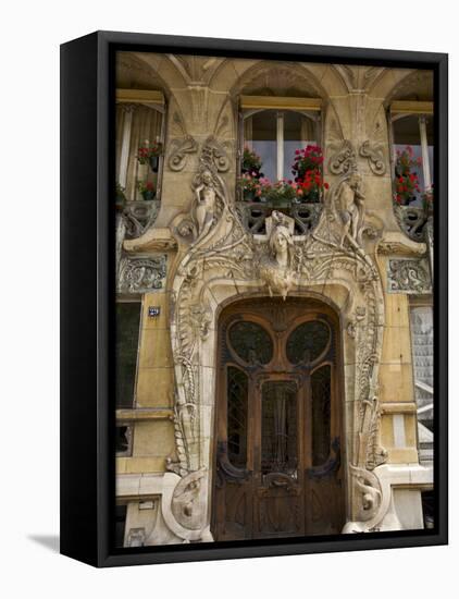 Art Nouveau Doorway, Avenue Rapp, Paris, France-Neil Farrin-Framed Premier Image Canvas