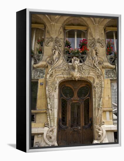 Art Nouveau Doorway, Avenue Rapp, Paris, France-Neil Farrin-Framed Premier Image Canvas