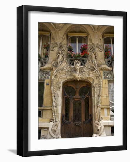 Art Nouveau Doorway, Avenue Rapp, Paris, France-Neil Farrin-Framed Photographic Print