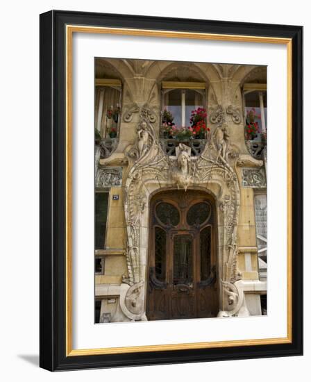 Art Nouveau Doorway, Avenue Rapp, Paris, France-Neil Farrin-Framed Photographic Print