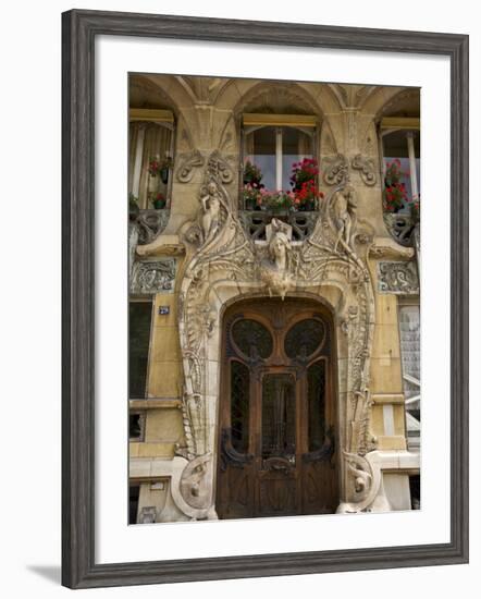 Art Nouveau Doorway, Avenue Rapp, Paris, France-Neil Farrin-Framed Photographic Print