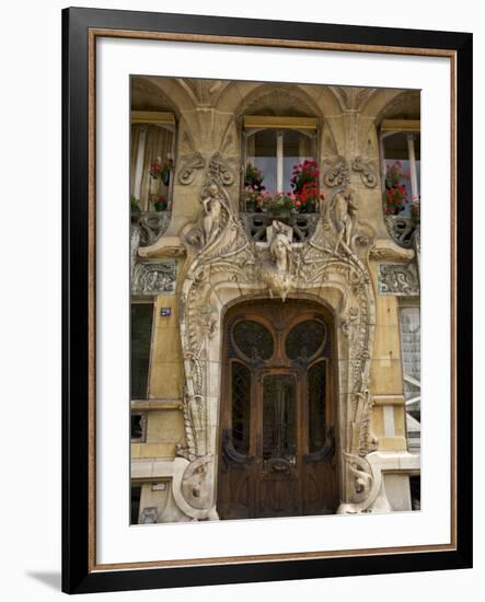 Art Nouveau Doorway, Avenue Rapp, Paris, France-Neil Farrin-Framed Photographic Print