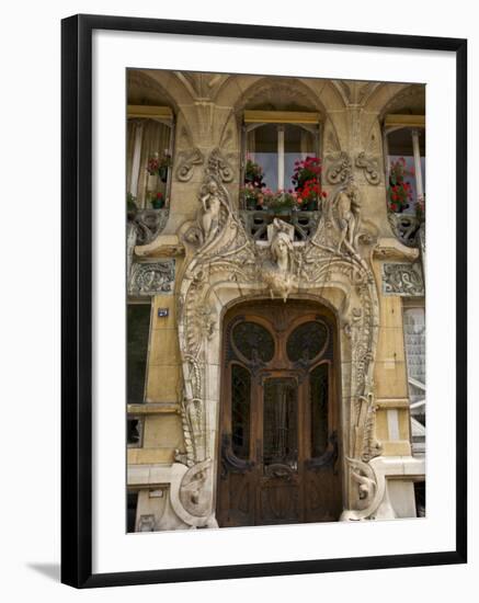 Art Nouveau Doorway, Avenue Rapp, Paris, France-Neil Farrin-Framed Photographic Print