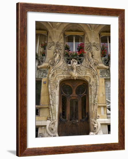 Art Nouveau Doorway, Avenue Rapp, Paris, France-Neil Farrin-Framed Photographic Print