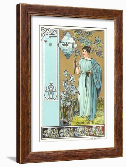 Art Nouveau Garden-null-Framed Art Print