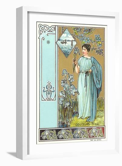 Art Nouveau Garden-null-Framed Art Print