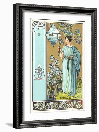 Art Nouveau Garden-null-Framed Art Print