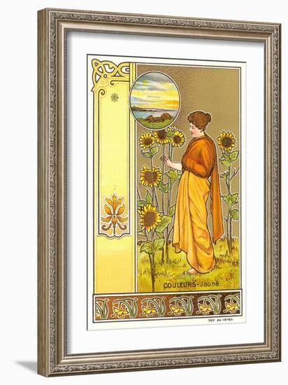 Art Nouveau Garden-null-Framed Art Print