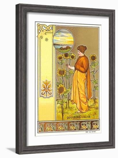 Art Nouveau Garden-null-Framed Art Print